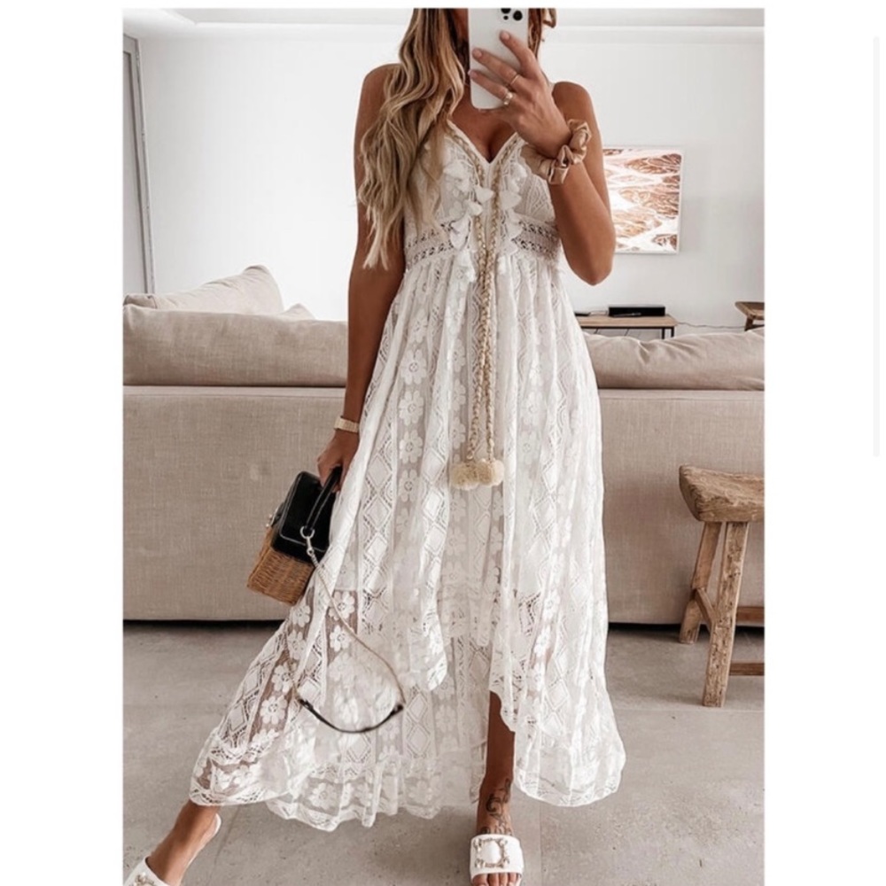 Cream Boho dress